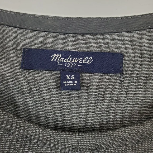 Madewell dress, gray with cap sleeves XS - Picture 4 of 6